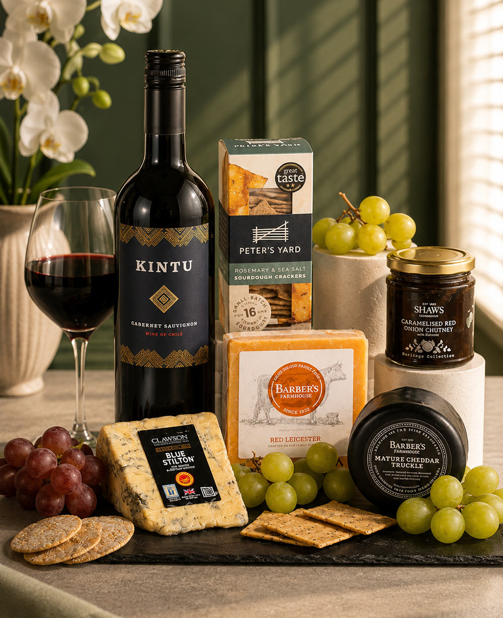 The Cheese & Wine Sharing Board